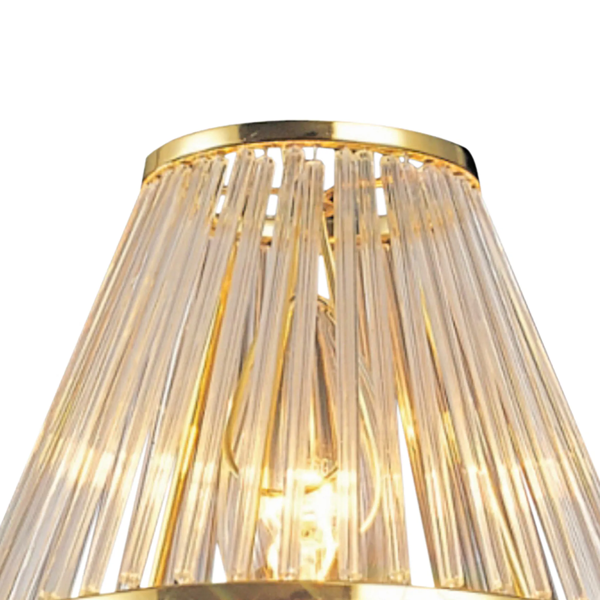 Crystal and Glass Rod Clip-On Shade IL30200  Diyas Crystal Shades